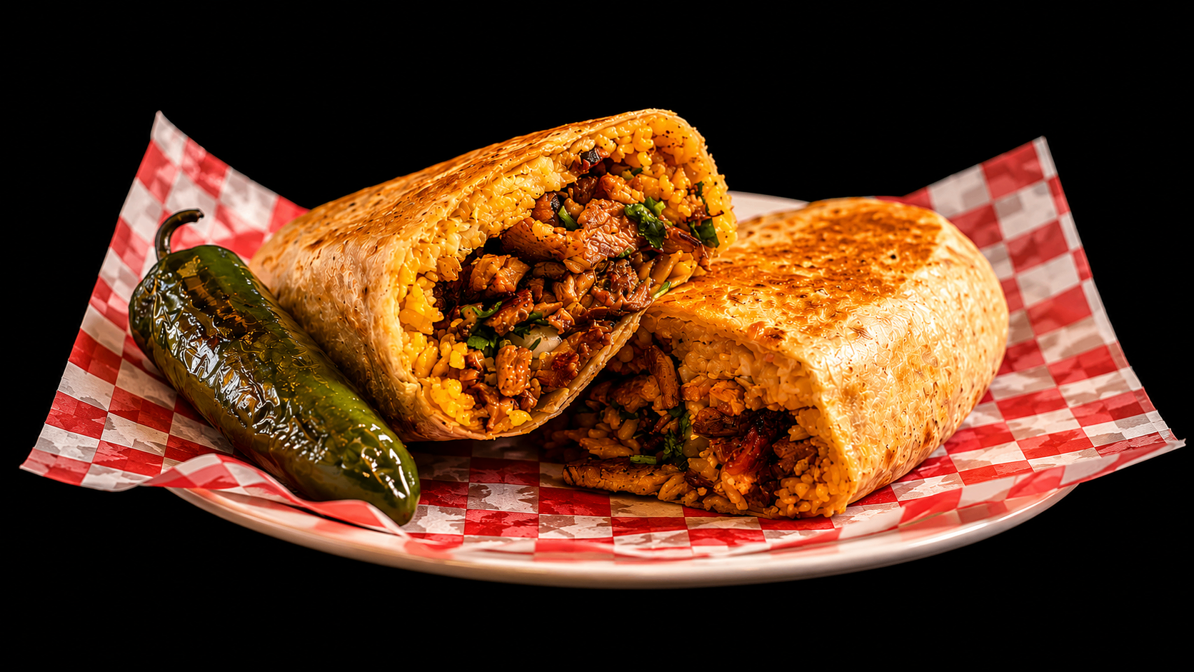 Asada Burrito con Jalapeño